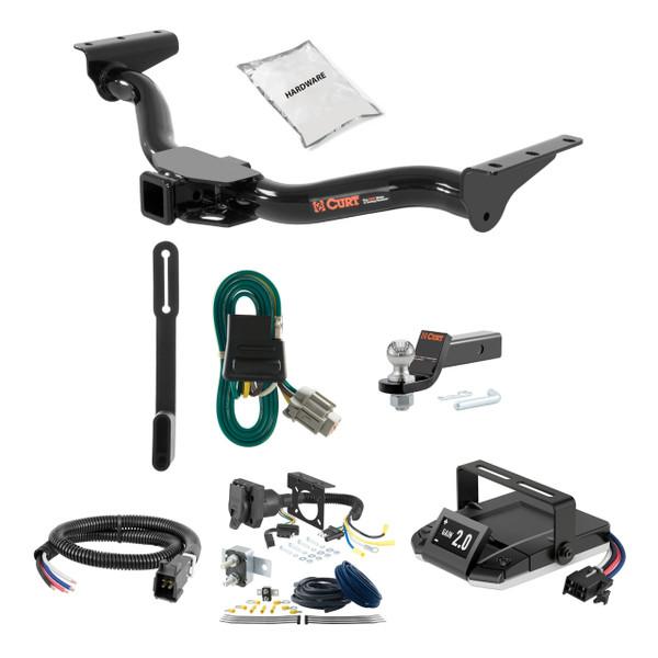 00-04 Nissan Xterra 2 CURT Trailer Hitch + Assure Proportional Brake Controller Kit HBCW2092 - CURT
