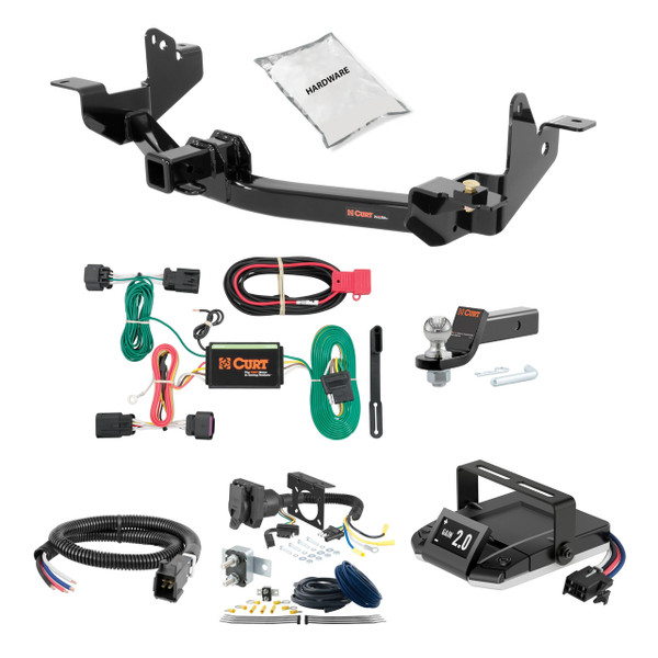 14-21 RAM ProMaster 1500 2 CURT Trailer Hitch + Assure Proportional Brake Controller Kit HBCW2156 - CURT
