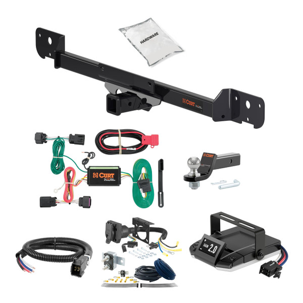 22-24 RAM ProMaster 3500 Excluding remote proximity keyless entry 2 CURT Trailer Hitch + Assure Proportional Brake Controller Kit HBCW2161 - CURT