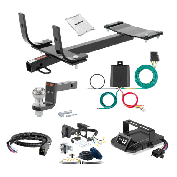 00-00 BMW 323i Wagon 1.25 CURT Trailer Hitch + Assure Proportional Brake Controller Kit HBCW89 - CURT