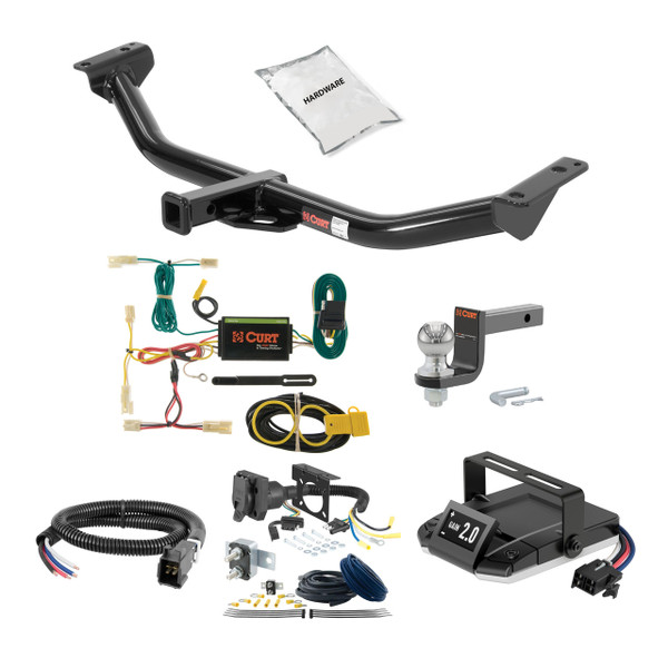 09-10 Pontiac Vibe Excluding GT 1.25 CURT Trailer Hitch + Assure Proportional Brake Controller Kit HBCW2142 - CURT