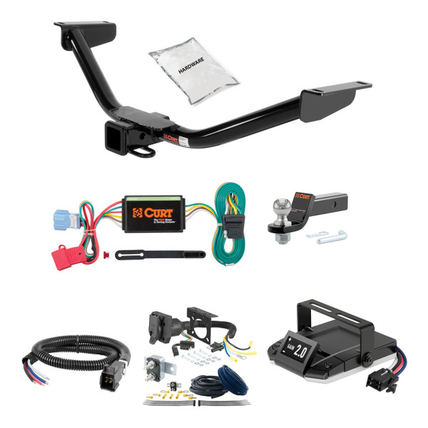13-18 Acura RDX  2 CURT Trailer Hitch + Assure Proportional Brake Controller Kit HBCW14 - CURT