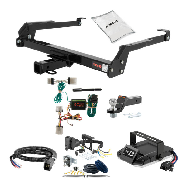 04-04 Nissan Pathfinder Armada 2 CURT Trailer Hitch + Assure Proportional Brake Controller Kit HBCW2054 - CURT