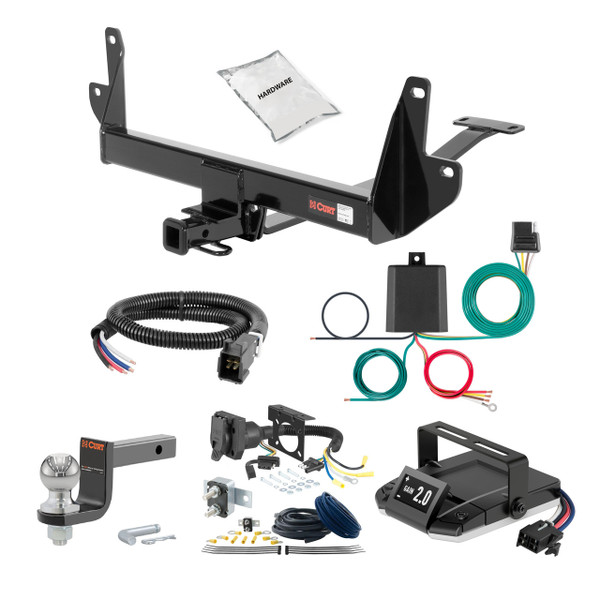 07-08 BMW 335xi Sedan, dual mufflers, gas models 1.25 CURT Trailer Hitch + Assure Proportional Brake Controller Kit HBCW118 - CURT