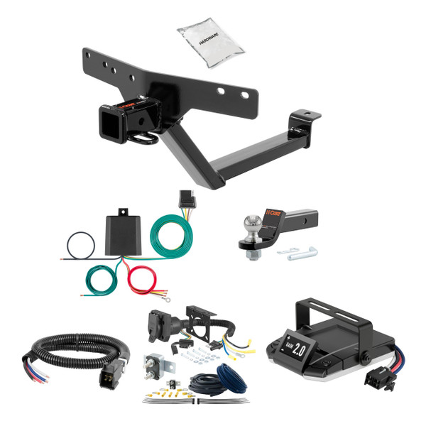 07-18 BMW X5  2 CURT Trailer Hitch + Assure Proportional Brake Controller Kit HBCW172 - CURT