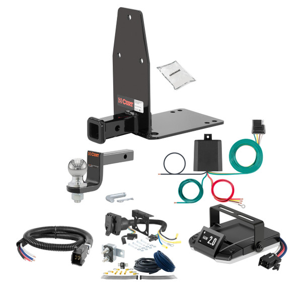 81-86 SAAB 900 Sedan 1.25 CURT Trailer Hitch + Assure Proportional Brake Controller Kit HBCW2218 - CURT