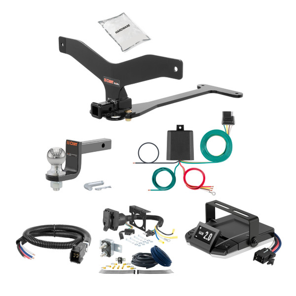 08-10 BMW 535i Sedan, excluding GT 1.25 CURT Trailer Hitch + Assure Proportional Brake Controller Kit HBCW149 - CURT