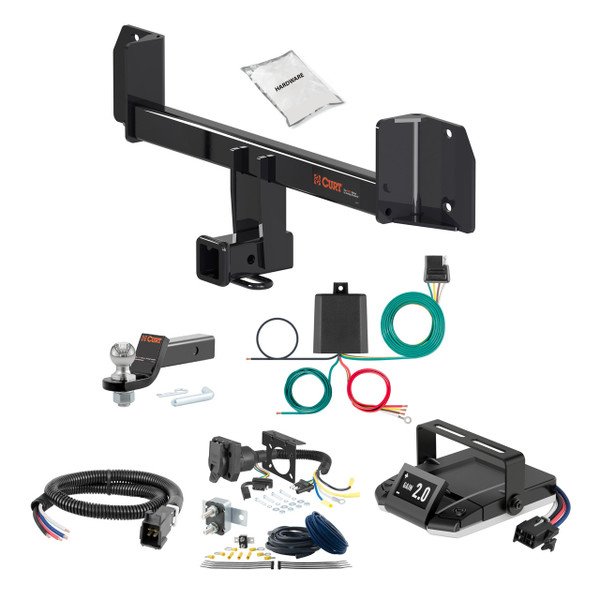 11-24 BMW X3  2 CURT Trailer Hitch + Assure Proportional Brake Controller Kit HBCW166 - CURT