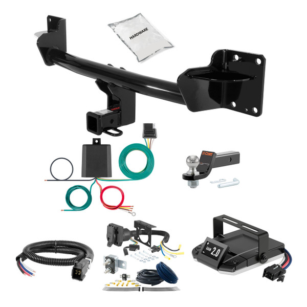 19-25 BMW X5  Excluding M 2 CURT Trailer Hitch + Assure Proportional Brake Controller Kit HBCW171 - CURT