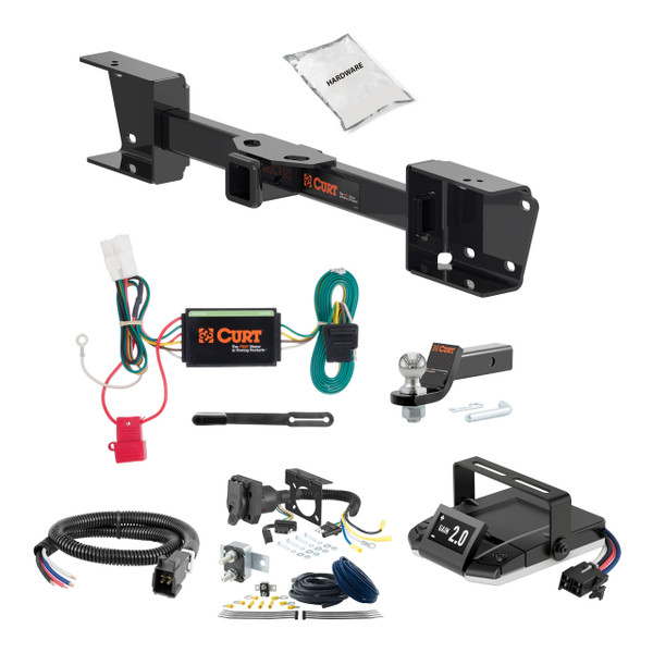 19-24 Subaru Ascent 2 CURT Trailer Hitch + Assure Proportional Brake Controller Kit HBCW2252 - CURT
