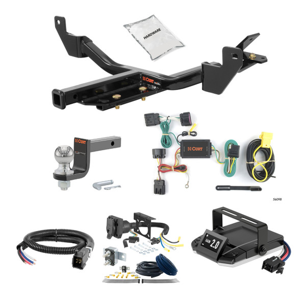 77-89 Buick Estate Wagon 1.25 CURT Trailer Hitch + Assure Proportional Brake Controller Kit HBCW196 - CURT