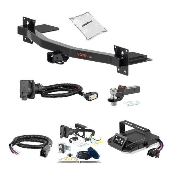 77-84 Buick Electra RWD 1.25 CURT Trailer Hitch + Assure Proportional Brake Controller Kit HBCW182 - CURT