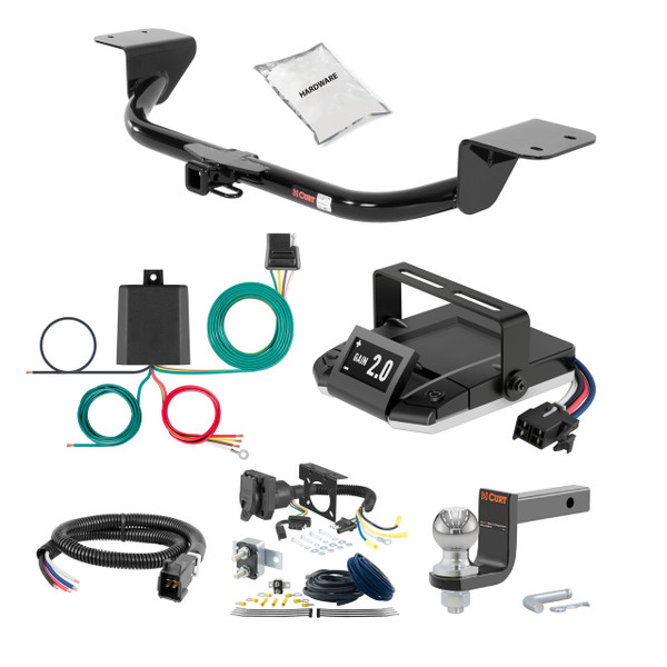 10-13 Acura ZDX 1.25 CURT Trailer Hitch + Assure Proportional Brake Controller Kit HBCW28 - CURT
