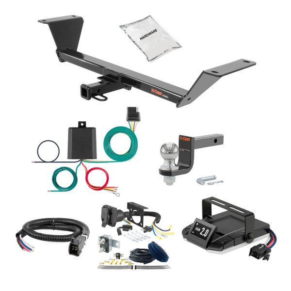 18-24 Audi AUDI  Excluding Quadrifoglio 2 CURT Trailer Hitch + Assure Proportional Brake Controller Kit HBCW31 - CURT