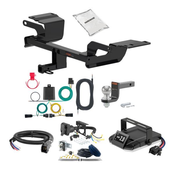 18-20 Buick Regal Sportback Excluding AWD 1.25 CURT Trailer Hitch + Assure Proportional Brake Controller Kit HBCW210 - CURT