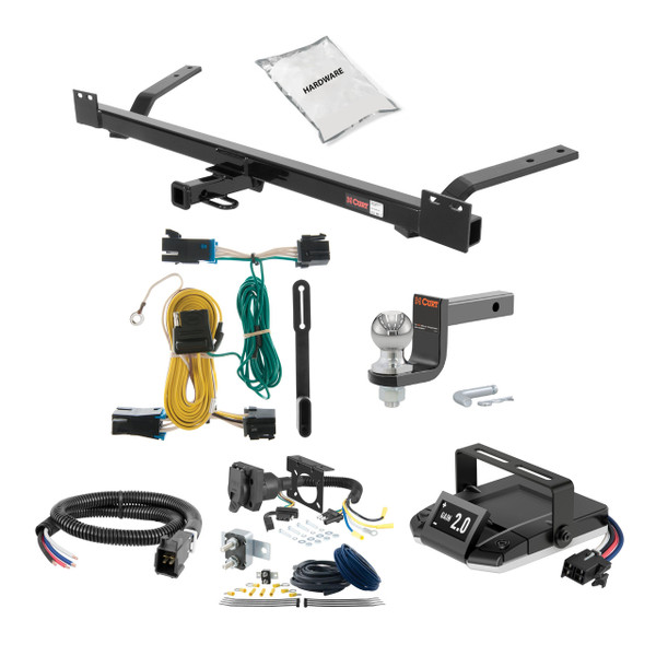77-96 Chevrolet Caprice Sedan 1.25 CURT Trailer Hitch + Assure Proportional Brake Controller Kit HBCW309 - CURT
