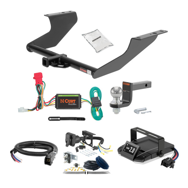 14-18 Subaru Forester 2 CURT Trailer Hitch + Assure Proportional Brake Controller Kit HBCW2268 - CURT