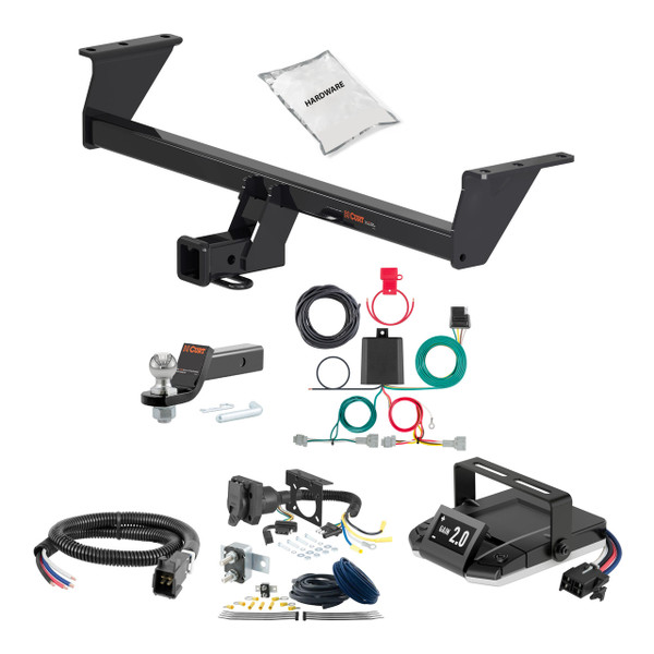 17-22 Nissan Rogue Sport 2 CURT Trailer Hitch + Assure Proportional Brake Controller Kit HBCW2069 - CURT