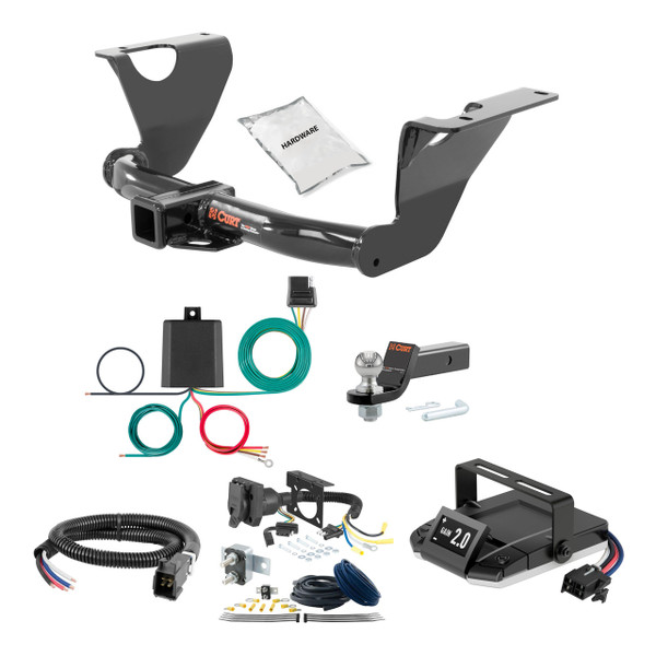 10-13 Subaru Outback Wagon 1.25 CURT Trailer Hitch + Assure Proportional Brake Controller Kit HBCW2313 - CURT