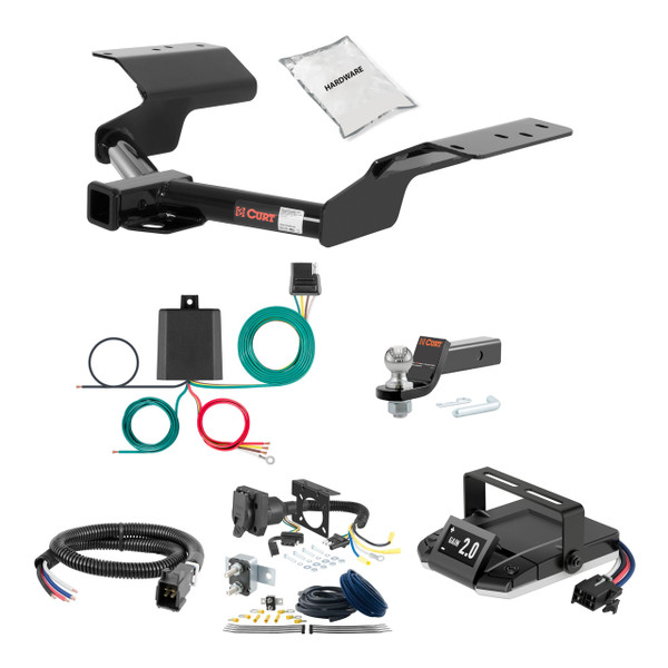 10-16 Cadillac SRX 2 CURT Trailer Hitch + Assure Proportional Brake Controller Kit HBCW241 - CURT