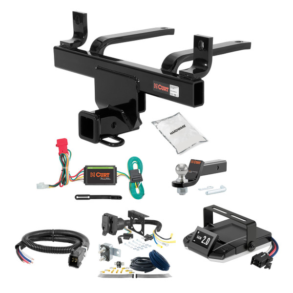 11-14 Subaru Tribeca 2 CURT Trailer Hitch + Assure Proportional Brake Controller Kit HBCW2319 - CURT