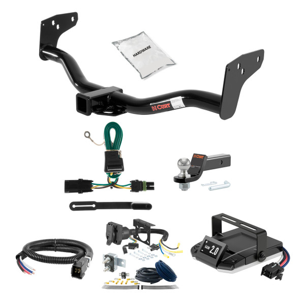 82-90 GMC S15 1.25 CURT Trailer Hitch + Assure Proportional Brake Controller Kit HBCW1136 - CURT