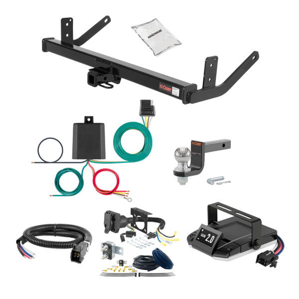 23-24 Cadillac Lyriq 2 CURT Trailer Hitch + Assure Proportional Brake Controller Kit HBCW238 - CURT
