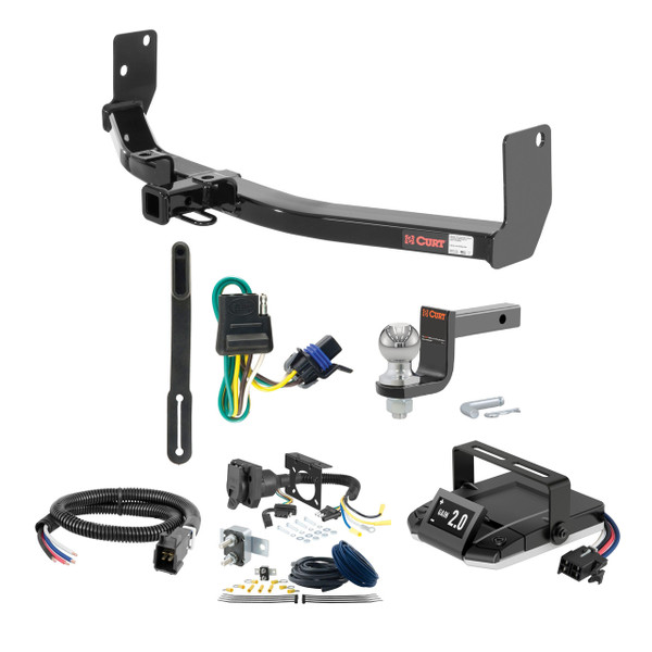 98-04 Cadillac Seville 1.25 CURT Trailer Hitch + Assure Proportional Brake Controller Kit HBCW239 - CURT