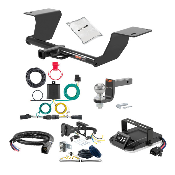 18-24 Toyota Camry 1.25 CURT Trailer Hitch + Assure Proportional Brake Controller Kit HBCW2362 - CURT
