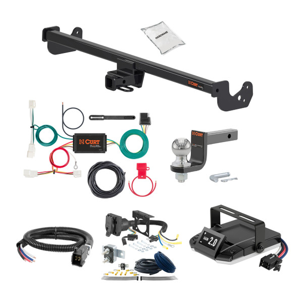 09-16 Toyota Venza 2 CURT Trailer Hitch + Assure Proportional Brake Controller Kit HBCW2459 - CURT