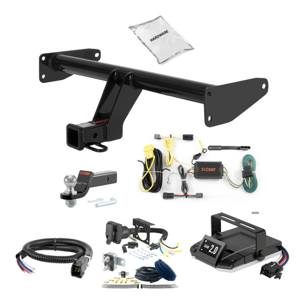 12-15 Chevrolet Captiva Sport 1.25 CURT Trailer Hitch + Assure Proportional Brake Controller Kit HBCW311 - CURT