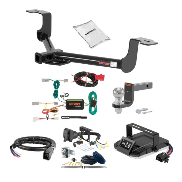 08-12 HONDA Accord Coupe 1.25 CURT Trailer Hitch + Assure Proportional Brake Controller Kit HBCW1316 - CURT