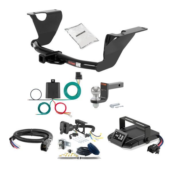 14-19 Subaru Outback Wagon 2 CURT Trailer Hitch + Assure Proportional Brake Controller Kit HBCW2312 - CURT