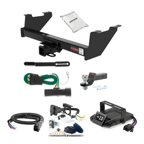 92-94 Chevrolet Blazer Full size 2 CURT Trailer Hitch + Assure Proportional Brake Controller Kit HBCW262 - CURT