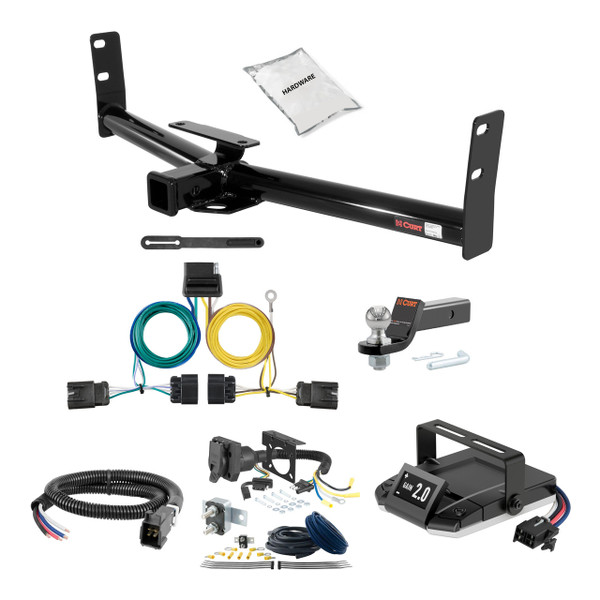 05-17 Chevrolet Equinox 2 CURT Trailer Hitch + Assure Proportional Brake Controller Kit HBCW341 - CURT