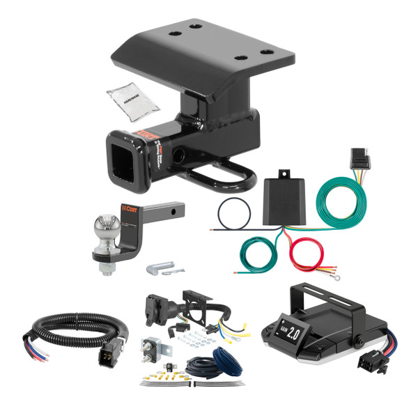 18-24 Volkswagen Tiguan 2 CURT Trailer Hitch + Assure Proportional Brake Controller Kit HBCW2519 - CURT
