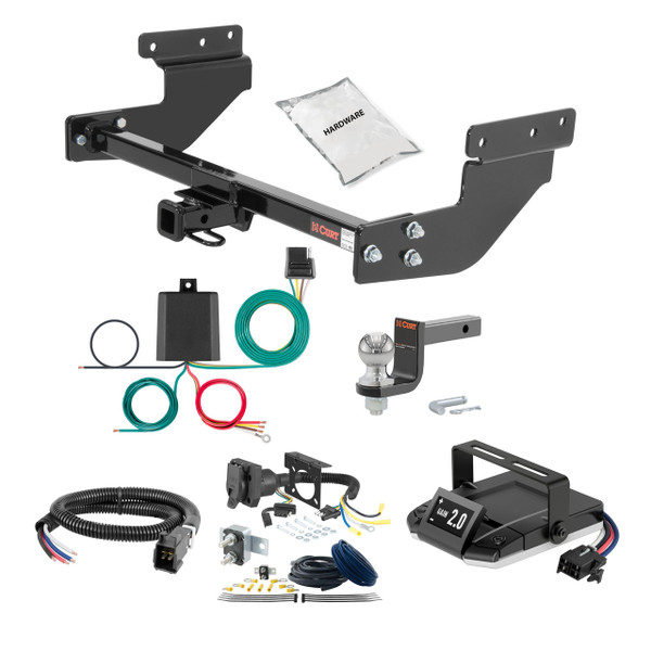 04-10 Volkswagen Touareg 2 CURT Trailer Hitch + Assure Proportional Brake Controller Kit HBCW2523 - CURT