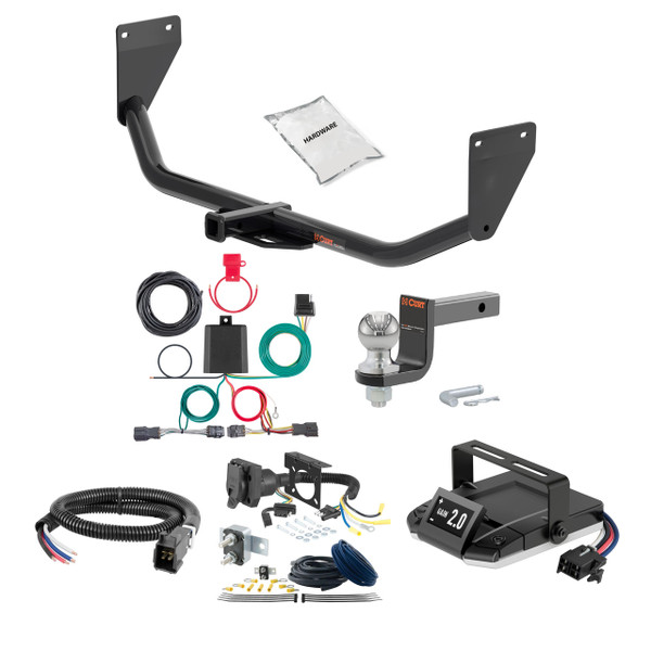 05-09 Hyundai Tucson 2 CURT Trailer Hitch + Assure Proportional Brake Controller Kit HBCW1462 - CURT