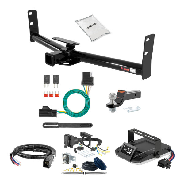 05-17 Chevrolet Equinox 2 CURT Trailer Hitch + Assure Proportional Brake Controller Kit HBCW342 - CURT