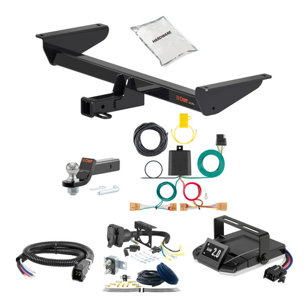 21-24 Volkswagen Atlas 2 CURT Trailer Hitch + Assure Proportional Brake Controller Kit HBCW2464 - CURT