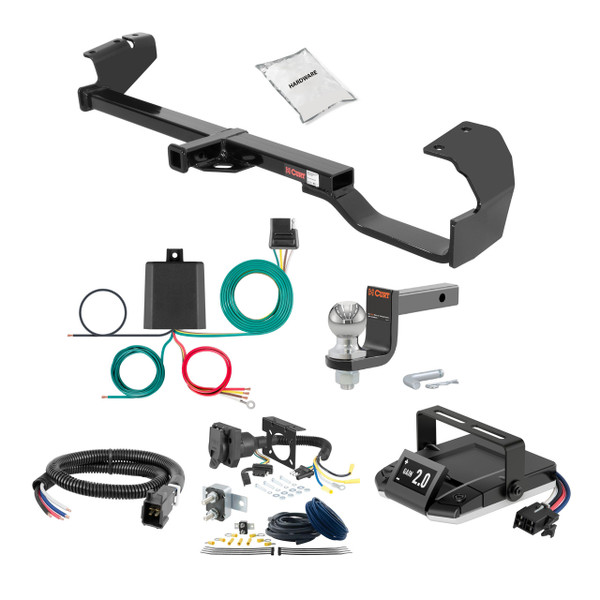 98-03 Toyota Sienna 2 CURT Trailer Hitch + Assure Proportional Brake Controller Kit HBCW2439 - CURT