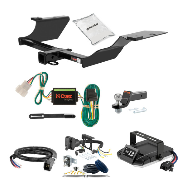 02-06 HONDA CR-V 2 CURT Trailer Hitch + Assure Proportional Brake Controller Kit HBCW1357 - CURT