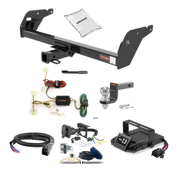 95-04 Toyota Tacoma 2 CURT Trailer Hitch + Assure Proportional Brake Controller Kit HBCW2448 - CURT