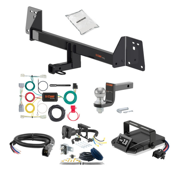 04-09 Toyota Prius 1.25 CURT Trailer Hitch + Assure Proportional Brake Controller Kit HBCW2415 - CURT