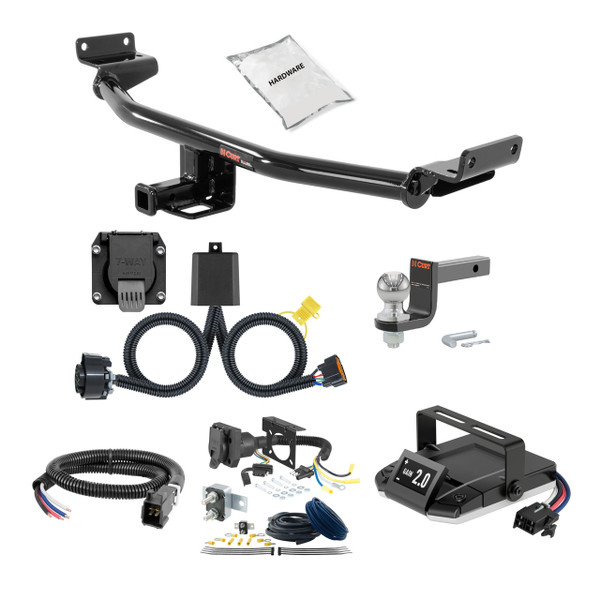 22-24 Hyundai Tucson 2 CURT Trailer Hitch + Assure Proportional Brake Controller Kit HBCW1455 - CURT