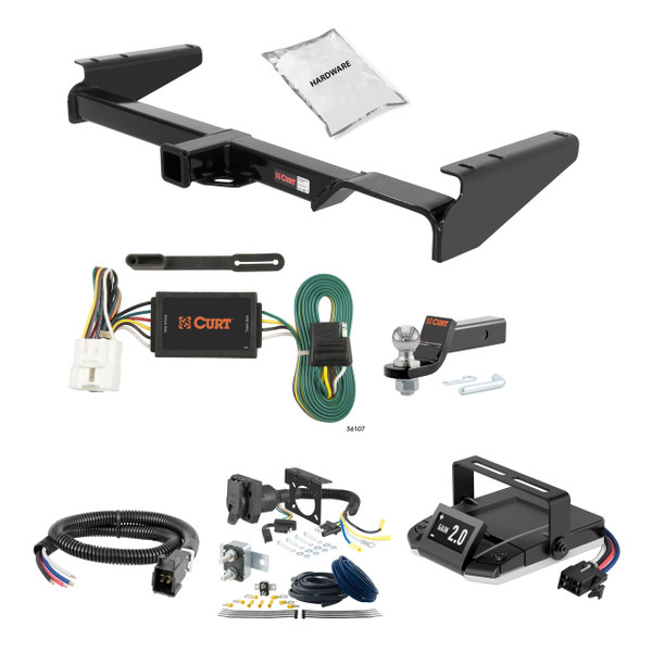 04-07 Toyota Highlander 2 CURT Trailer Hitch + Assure Proportional Brake Controller Kit HBCW2395 - CURT