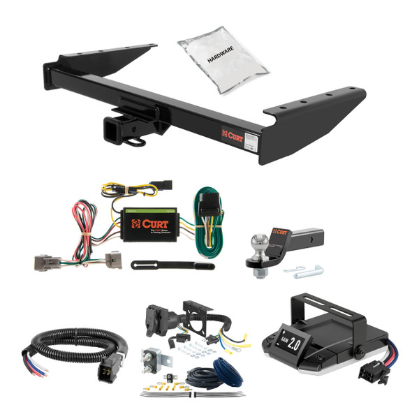 99-04 JEEP Grand Cherokee 2 CURT Trailer Hitch + Assure Proportional Brake Controller Kit HBCW1558 - CURT