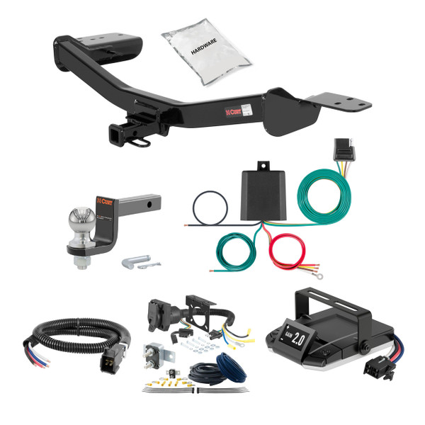 07-12 Infiniti INFINITI 2 CURT Trailer Hitch + Assure Proportional Brake Controller Kit HBCW1467 - CURT