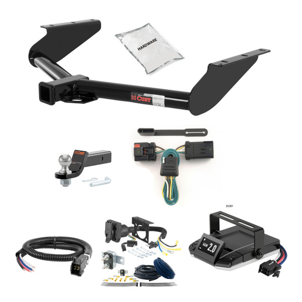 08-12 JEEP Liberty 1.25 CURT Trailer Hitch + Assure Proportional Brake Controller Kit HBCW1564 - CURT