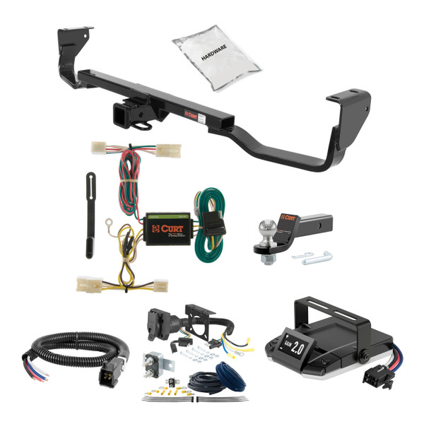 10-12 Hyundai Santa Fe 2 CURT Trailer Hitch + Assure Proportional Brake Controller Kit HBCW1440 - CURT